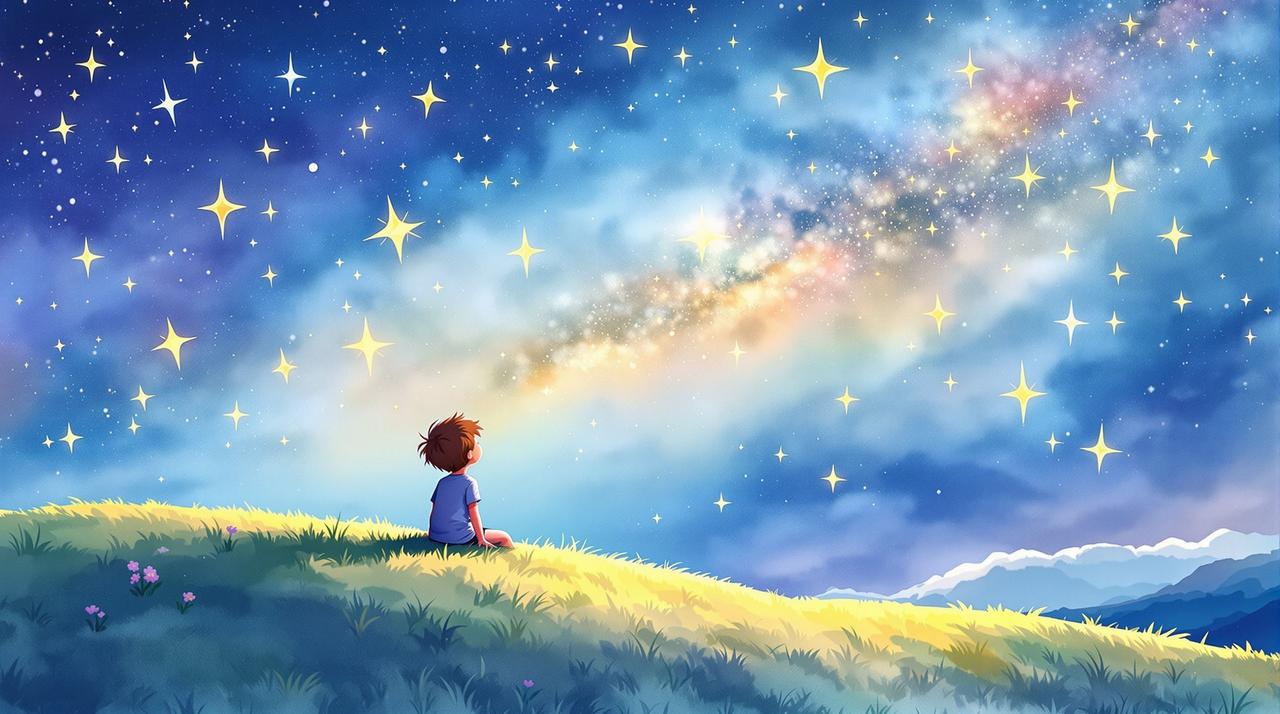 废柴视频 - 手绘动画短片：星空之梦 投稿封面